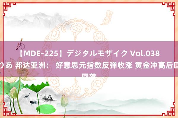 【MDE-225】デジタルモザイク Vol.038 ゆりあ 邦达亚洲： 好意思元指数反弹收涨 黄金冲高后回落